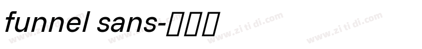 funnel sans字体转换